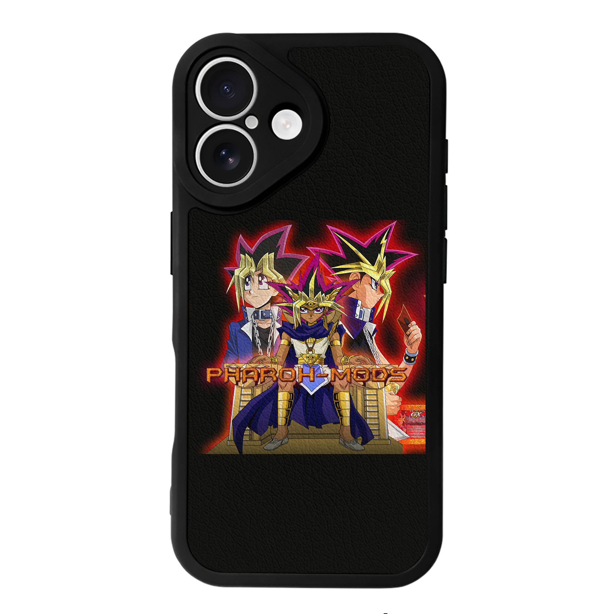 遊☆戯☆王 Yu-Gi-Oh! 【iPhone 16シリーズ対応】シリコンスマホケース（レザー調） 材質：シリコン